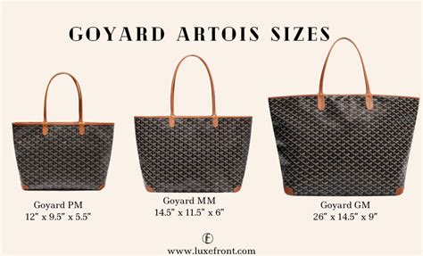 artois goyard sizes